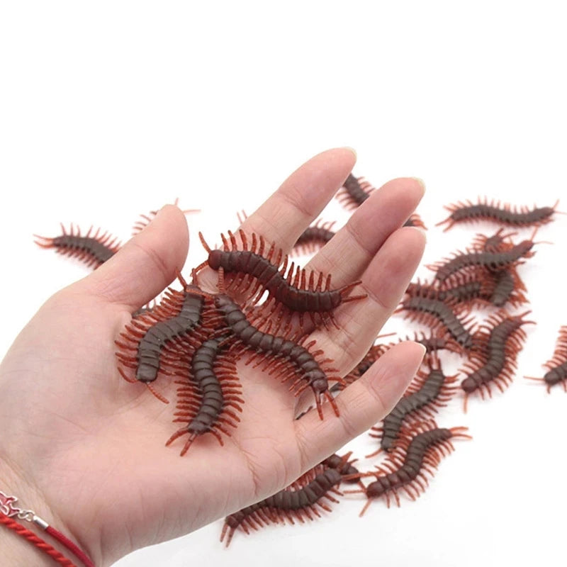 50PCS Fake Cockroach Props Fake Plastic Bugs